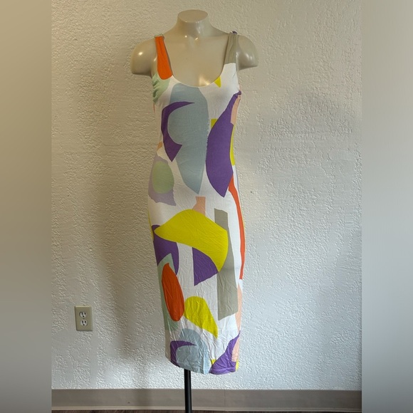 Alice + Olivia James Scoop-neck Sleeveless Fitted Dress SZ 4 - Picture 6 of 13